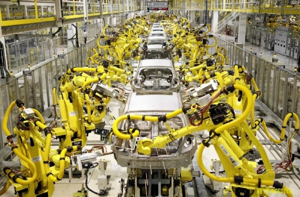 factory with robots