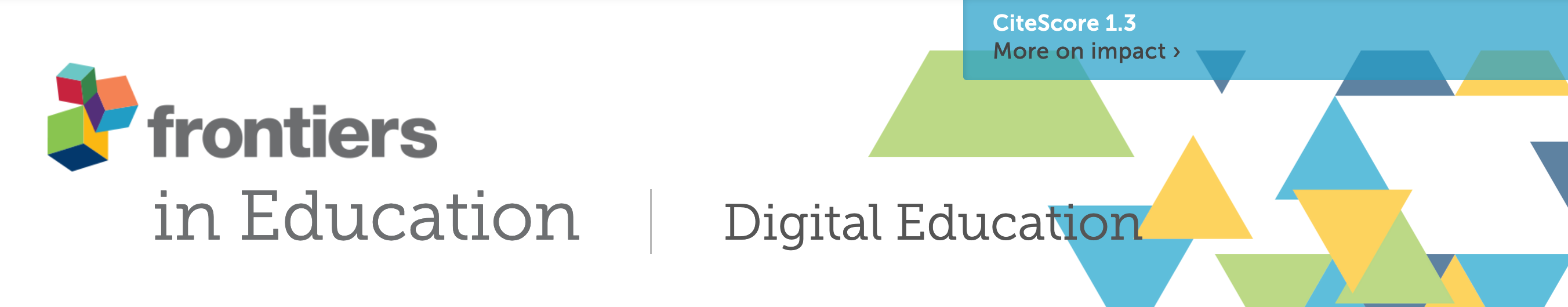 Frontiers in Education header